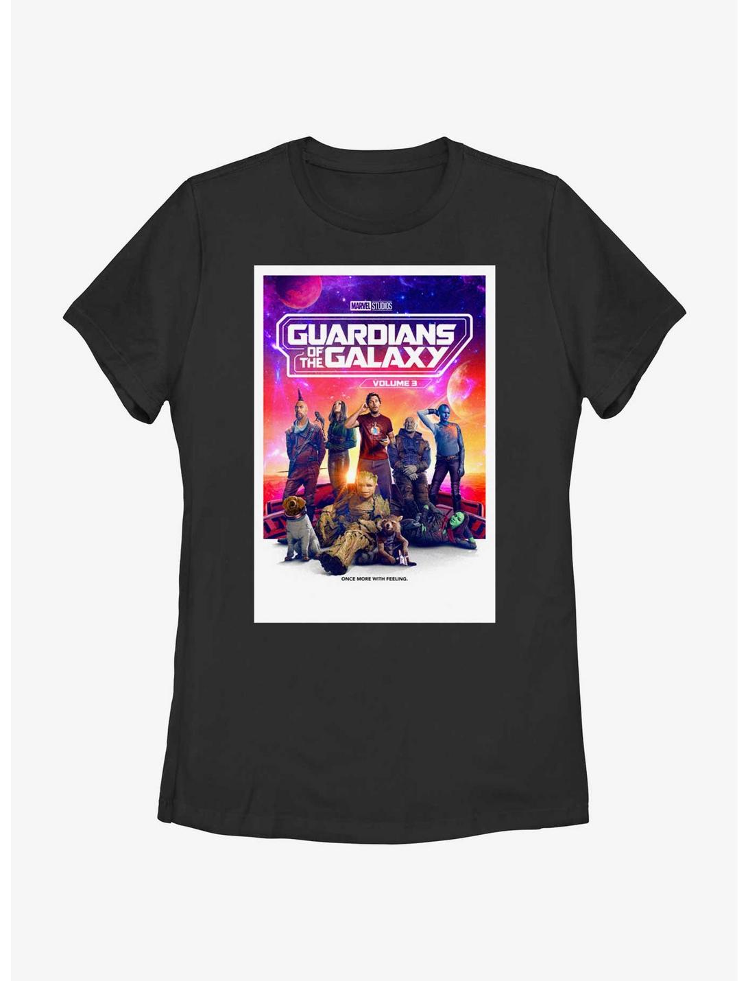 Marvel Guardians of the Galaxy Vol. 3 Universal Family Poster Womens T-Shirt, BLACK, hi-res