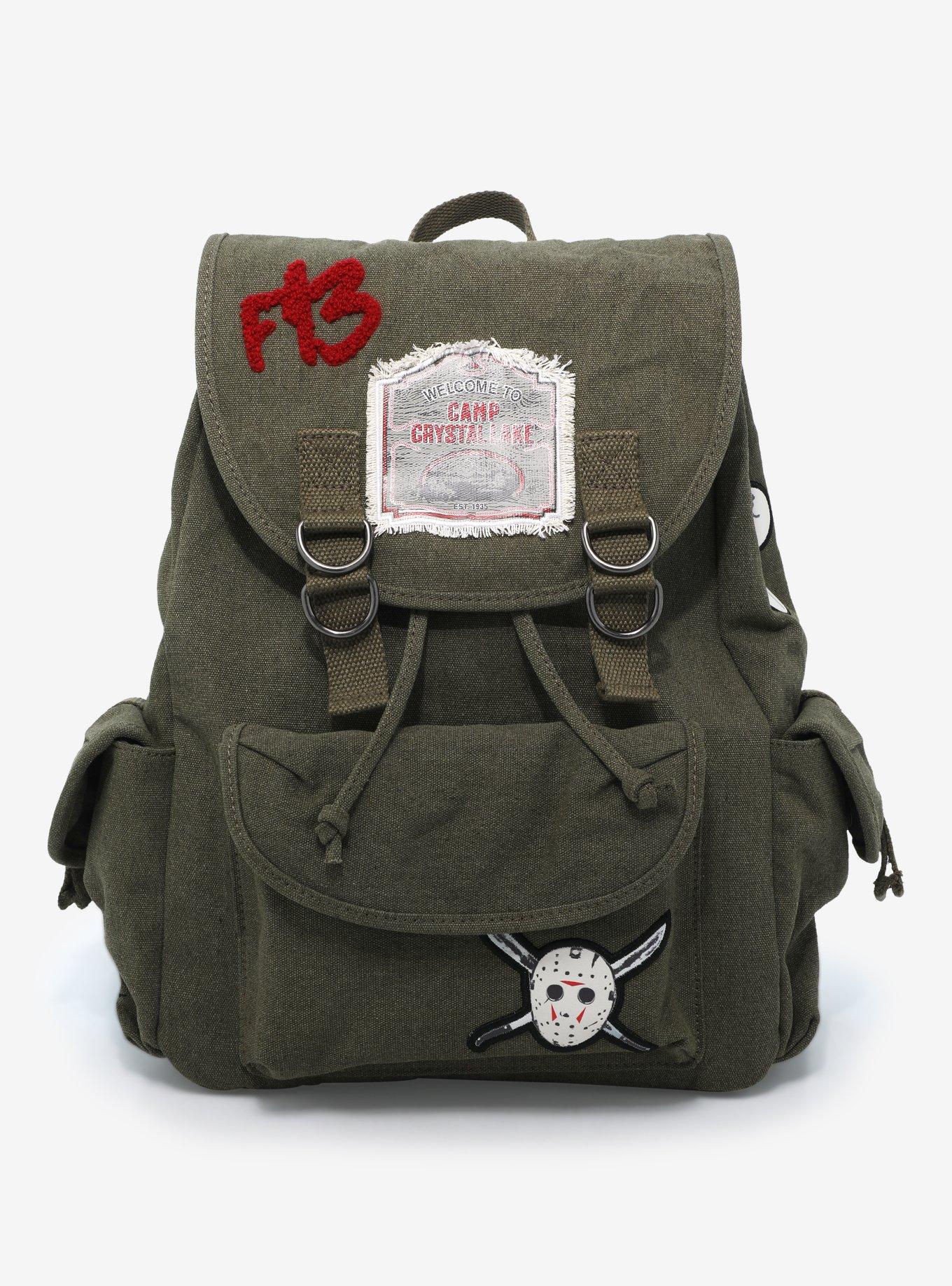 Friday The 13th Patch Slouch Backpack, , hi-res