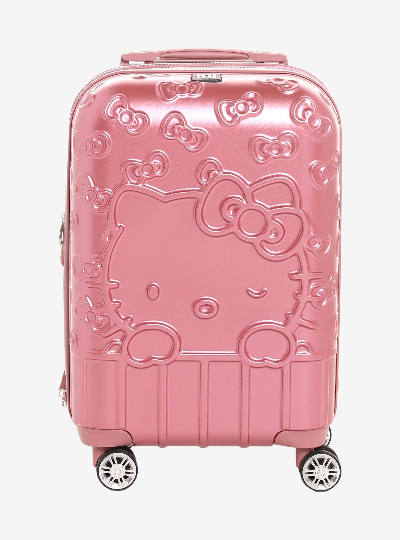 Hello kitty flower trolley school bag