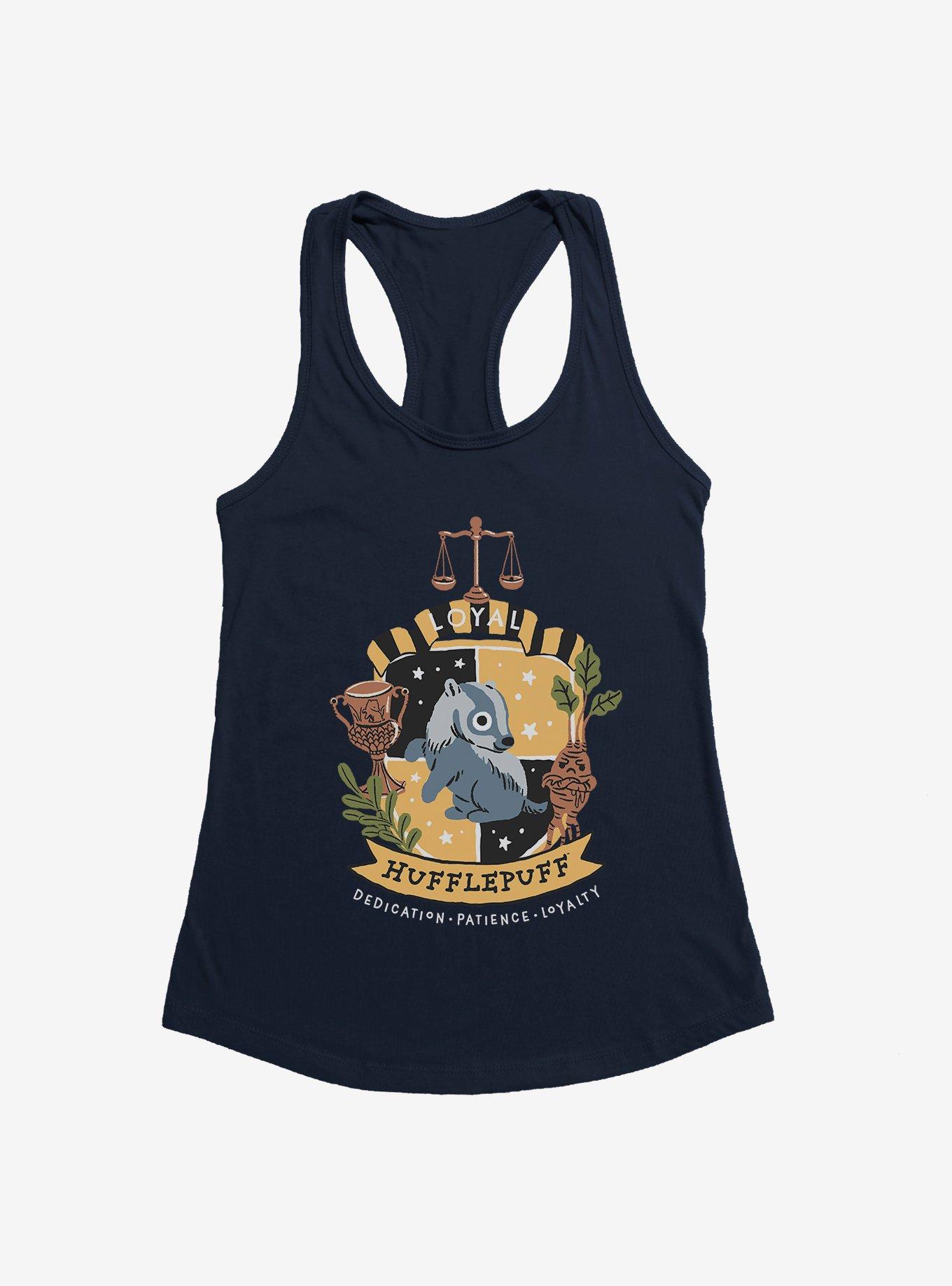 Harry Potter Hufflepuff Chibi Crest Girls Tank, , hi-res