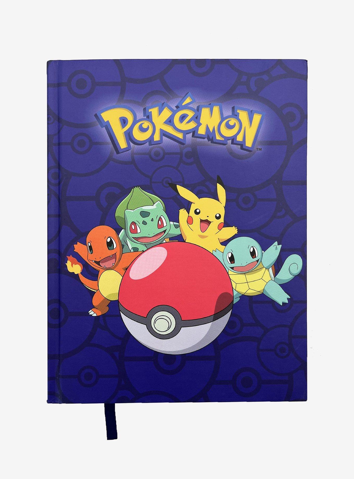 Pokemon Starters with Pokeball Logo 6-in x 8-in Hard Cover Journal