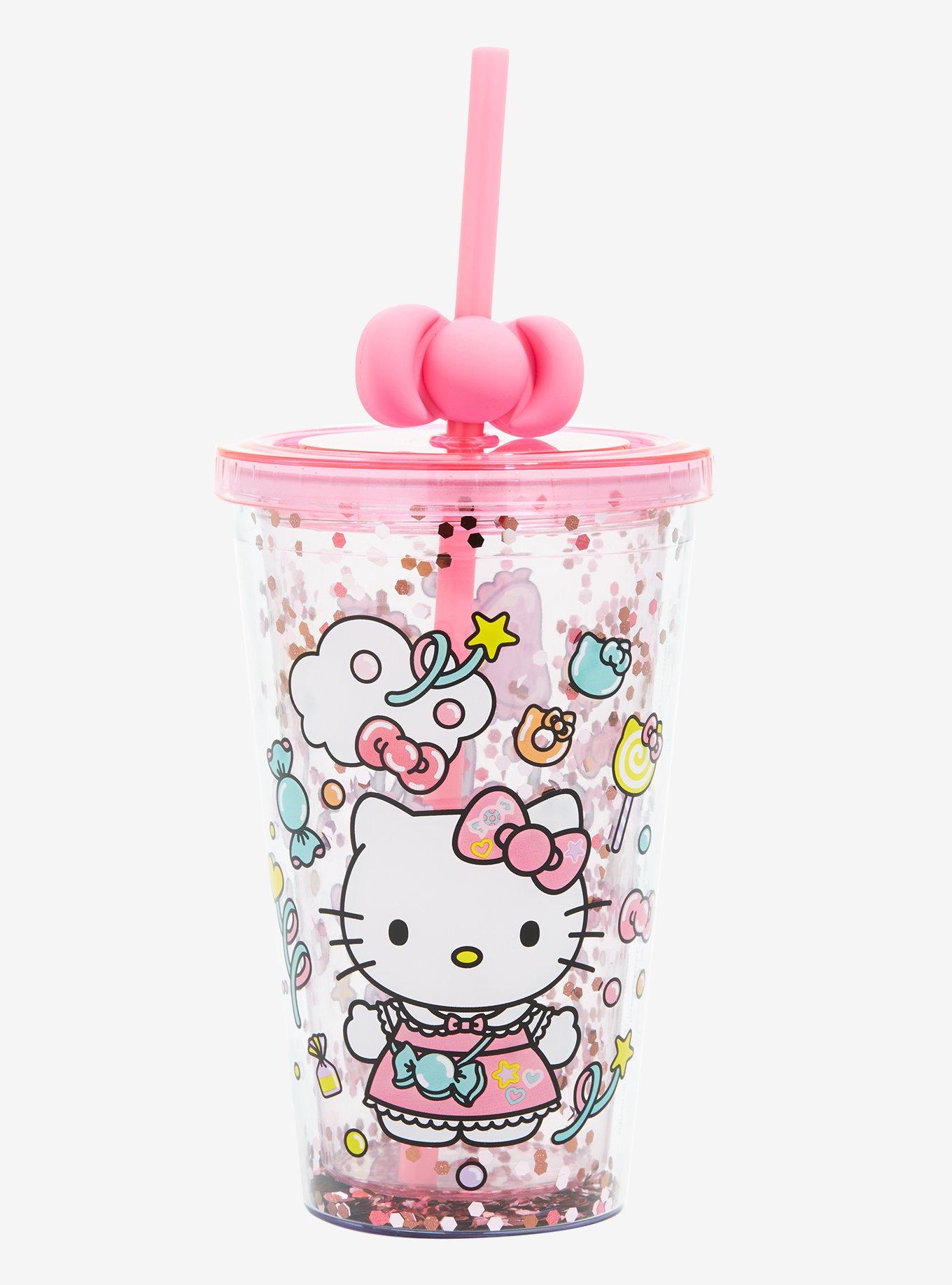 Custom Ins Hot Seller Mexican Food Straw Topper PVC Hello Kitty