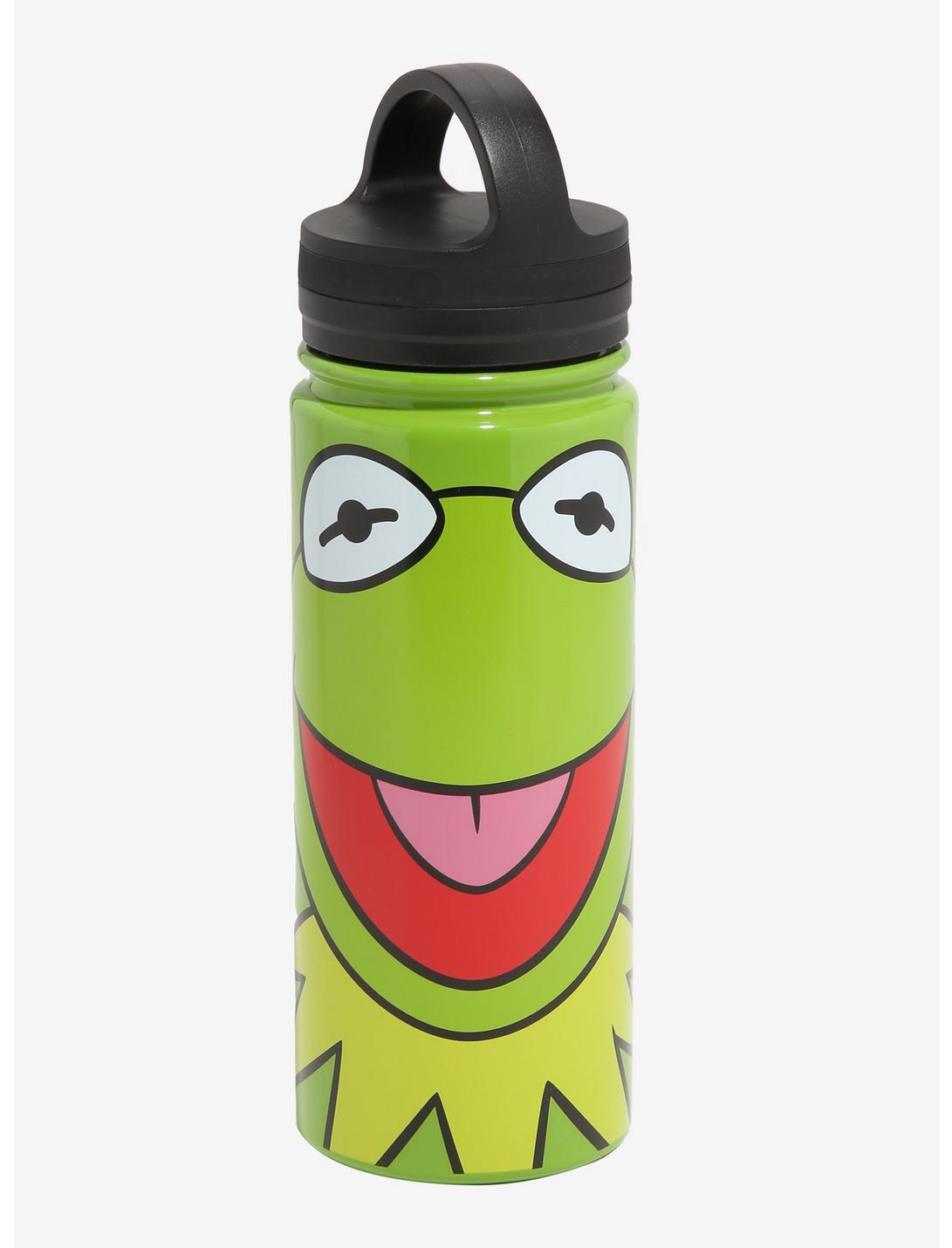 The Muppets Kermit Face Stainless Steel Water Bottle, , hi-res