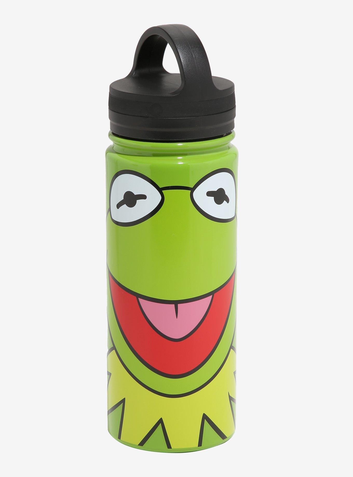 The Muppets Kermit Face Stainless Steel Water Bottle, , hi-res