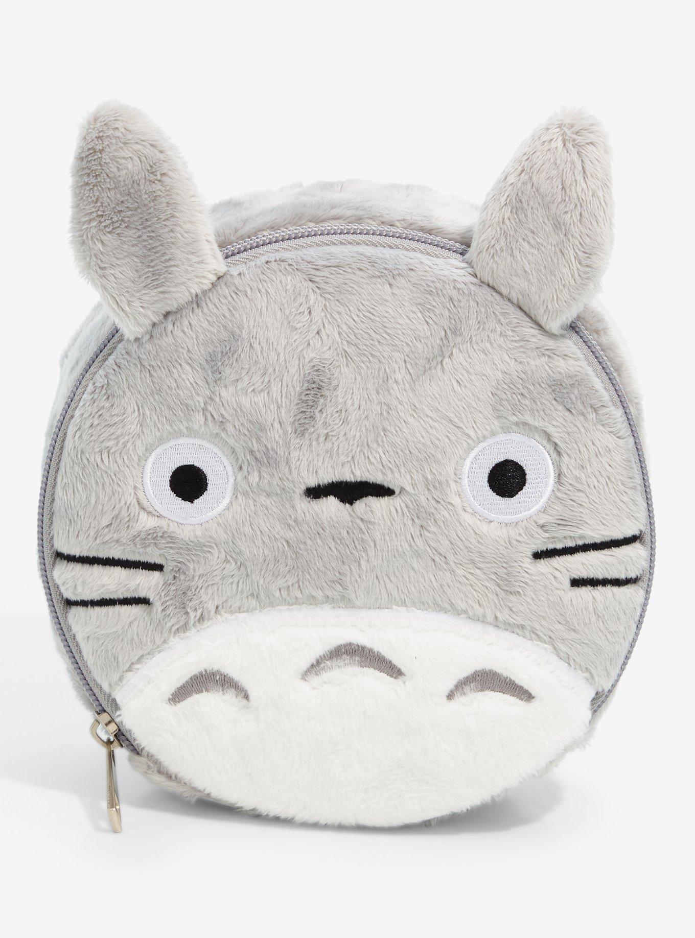 Hot Topic Studio Ghibli My Neighbor Totoro Figural Fuzzy Makeup Bag