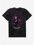 The Addams Family Morticia Mother Frame Mineral Wash T-Shirt, BLACK MINERAL WASH, hi-res