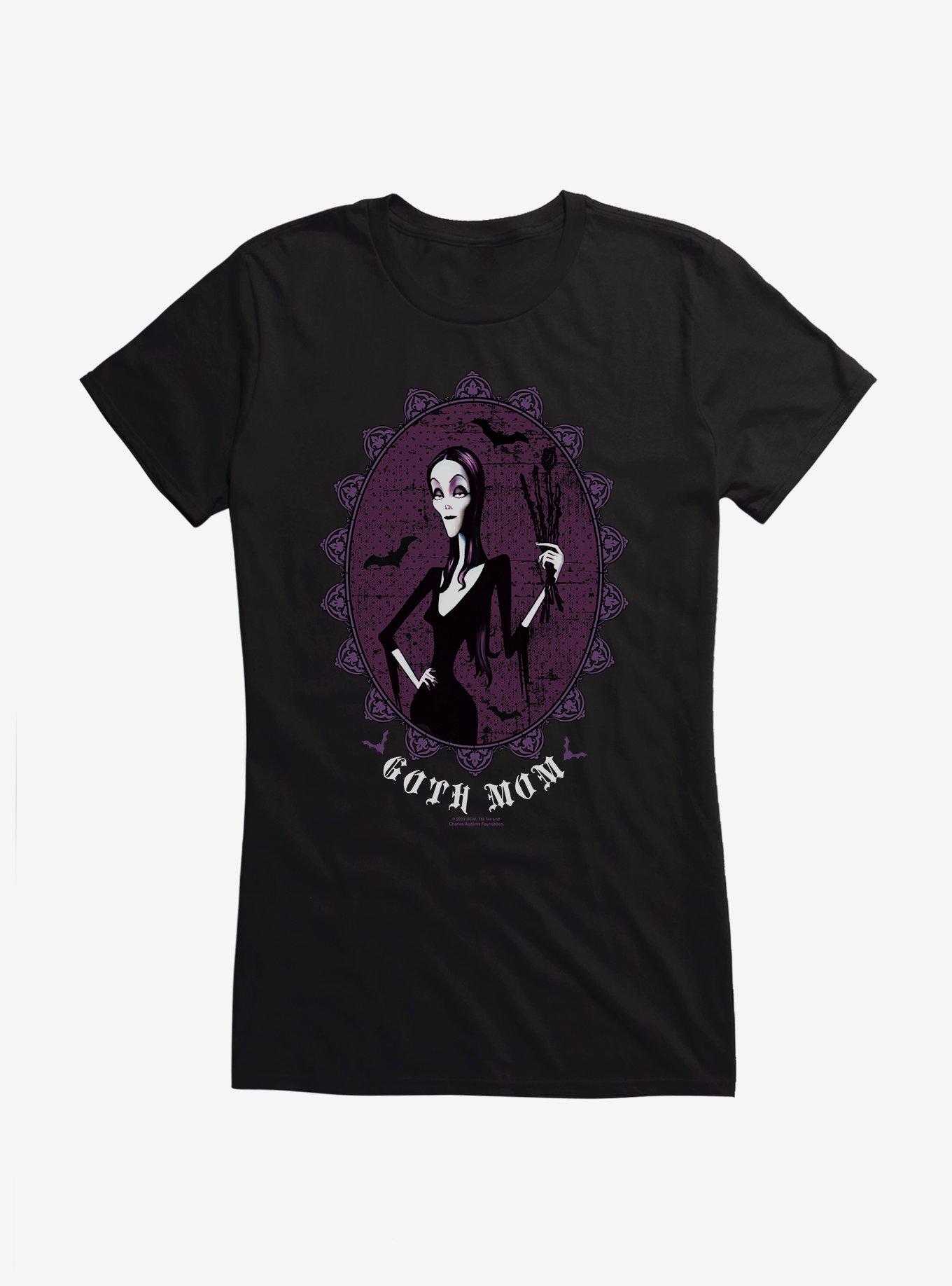 The Addams Family Morticia Mother Frame Girls T-Shirt, BLACK, hi-res