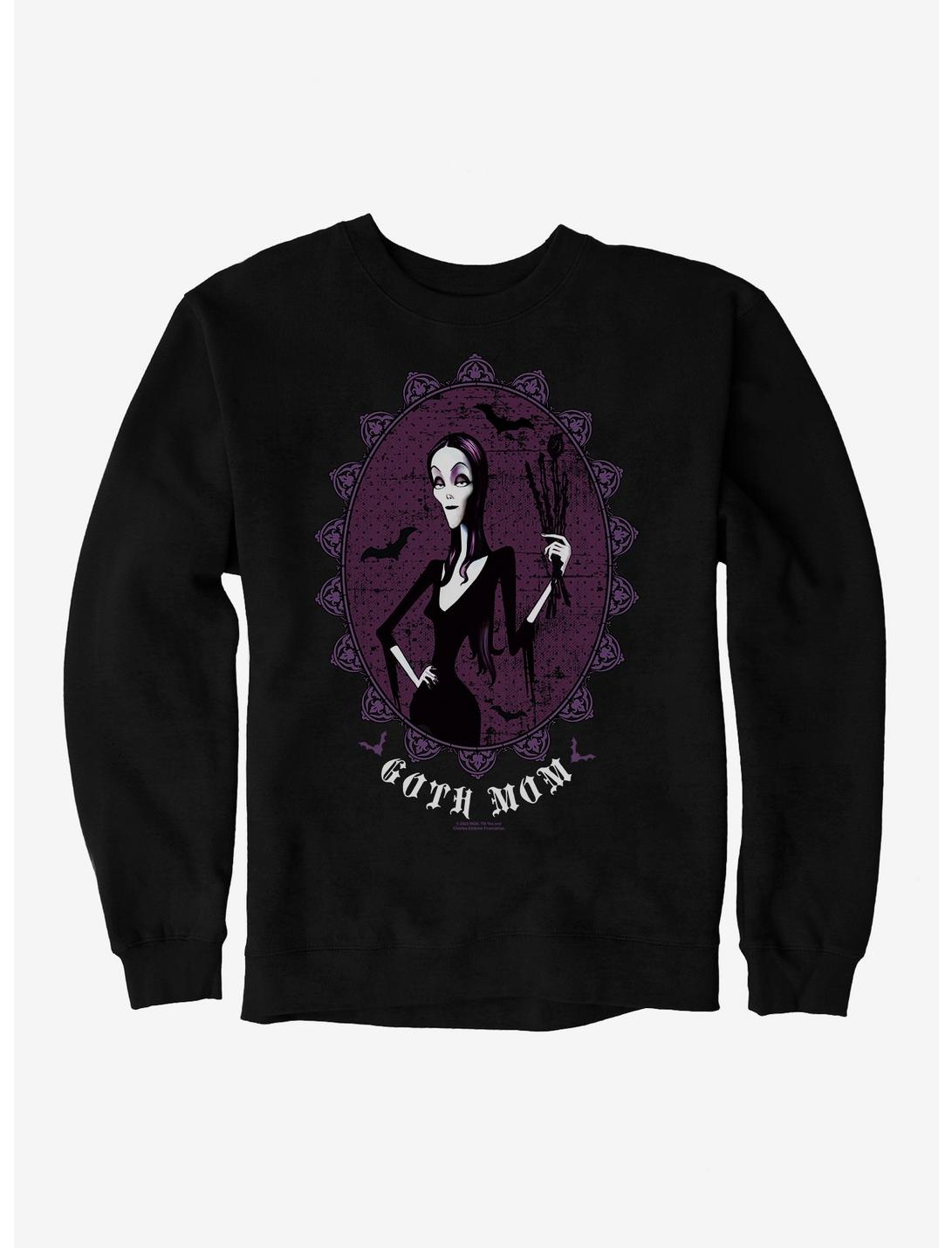 The Addams Family Morticia Mother Frame Sweatshirt, BLACK, hi-res
