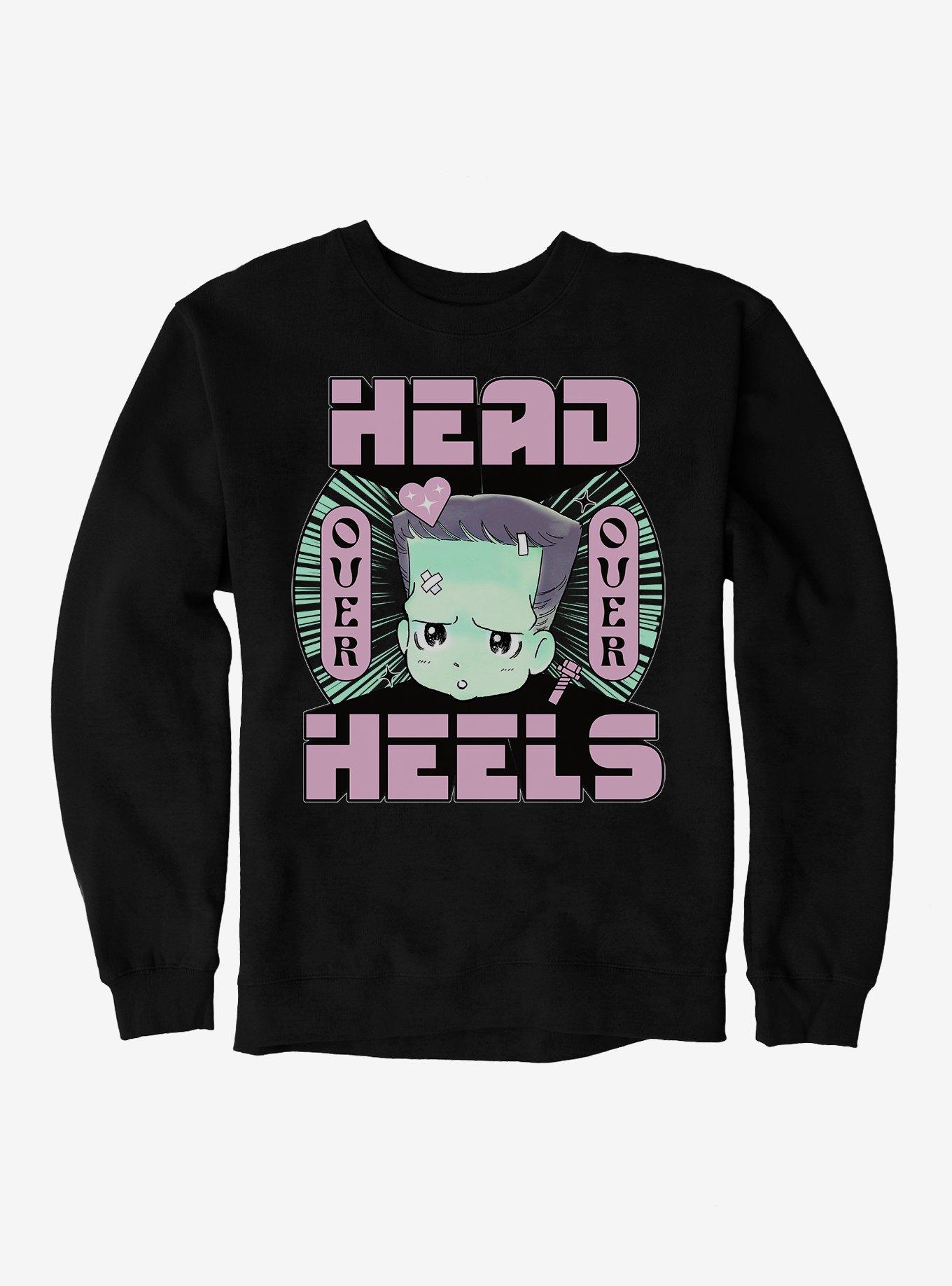 Universal Monsters Head Over Heels Sweatshirt, BLACK, hi-res