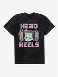 Universal Monsters Head Over Heels Mineral Wash T-Shirt, BLACK MINERAL WASH, hi-res