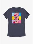 Kirby Panel Stack Womens T-Shirt, NAVY, hi-res