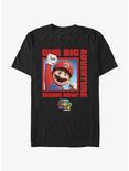 The Super Mario Bros. Movie Mario Our Big Adventure Begins Now T-Shirt, BLACK, hi-res