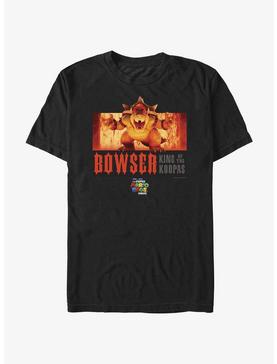 The Super Mario Bros. Movie Flaming King Bowser Poster T-Shirt, , hi-res