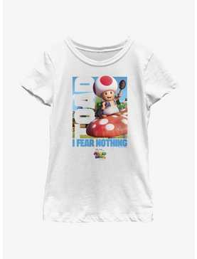 The Super Mario Bros. Movie Toad Fear Nothing Youth Girls T-Shirt, , hi-res