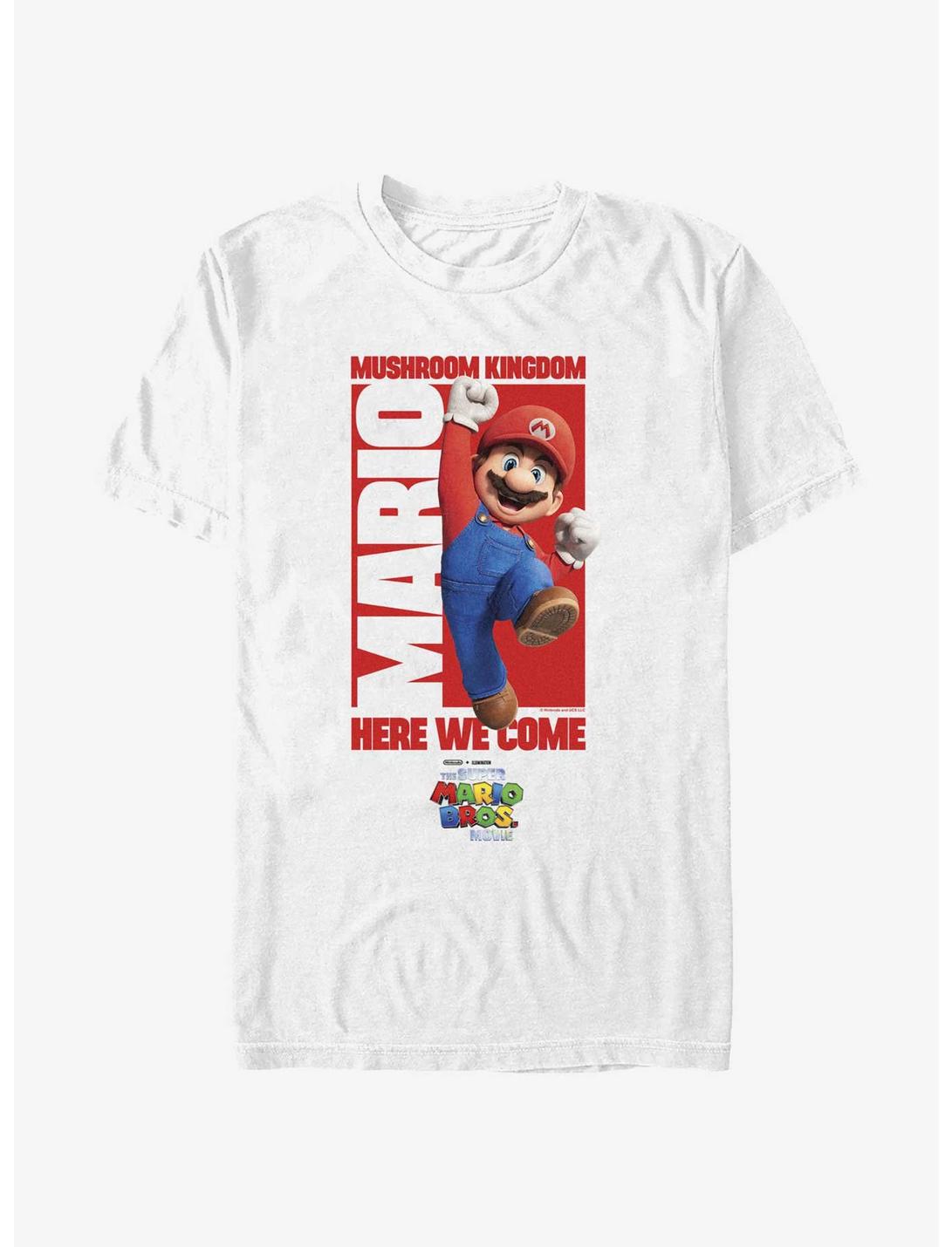 The Super Mario Bros. Movie Mario To Mushroom Kingdom T-Shirt, WHITE, hi-res