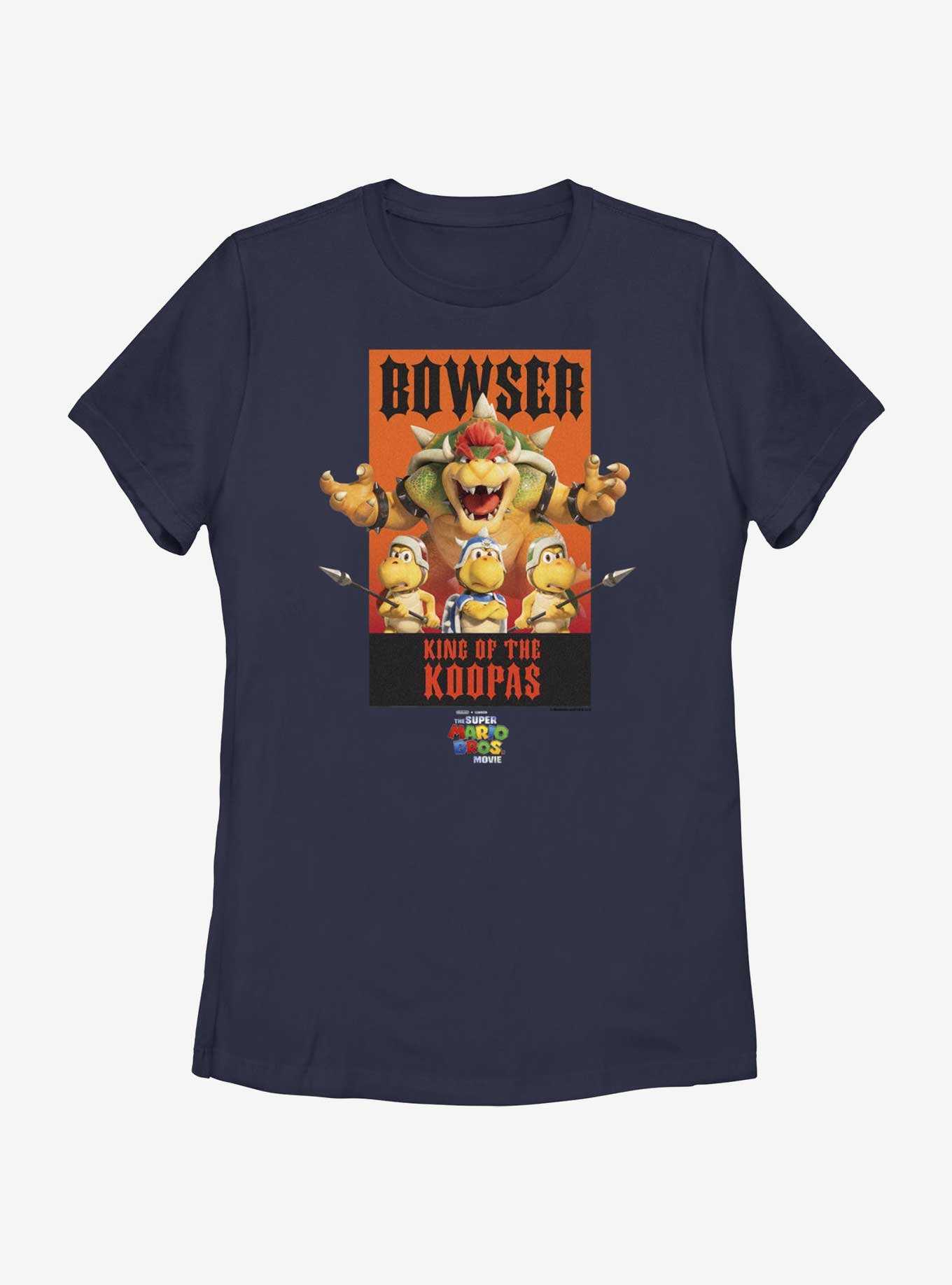 The Super Mario Bros. Movie Bowser King of the Koopas Poster Womens T-Shirt, , hi-res