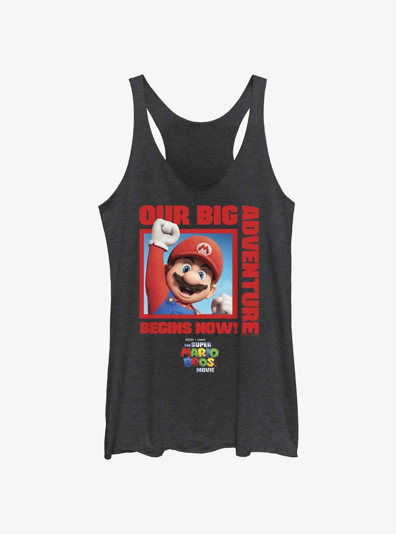 The Super Mario Bros. Movie Mario Our Big Adventure Begins Now Womens Tank Top, , hi-res