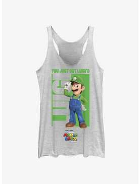 The Super Mario Bros. Movie You Just Got Luigi'd Womens Tank Top, , hi-res