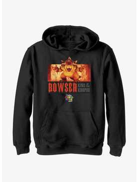 The Super Mario Bros. Movie Flaming King Bowser Poster Youth Hoodie, , hi-res