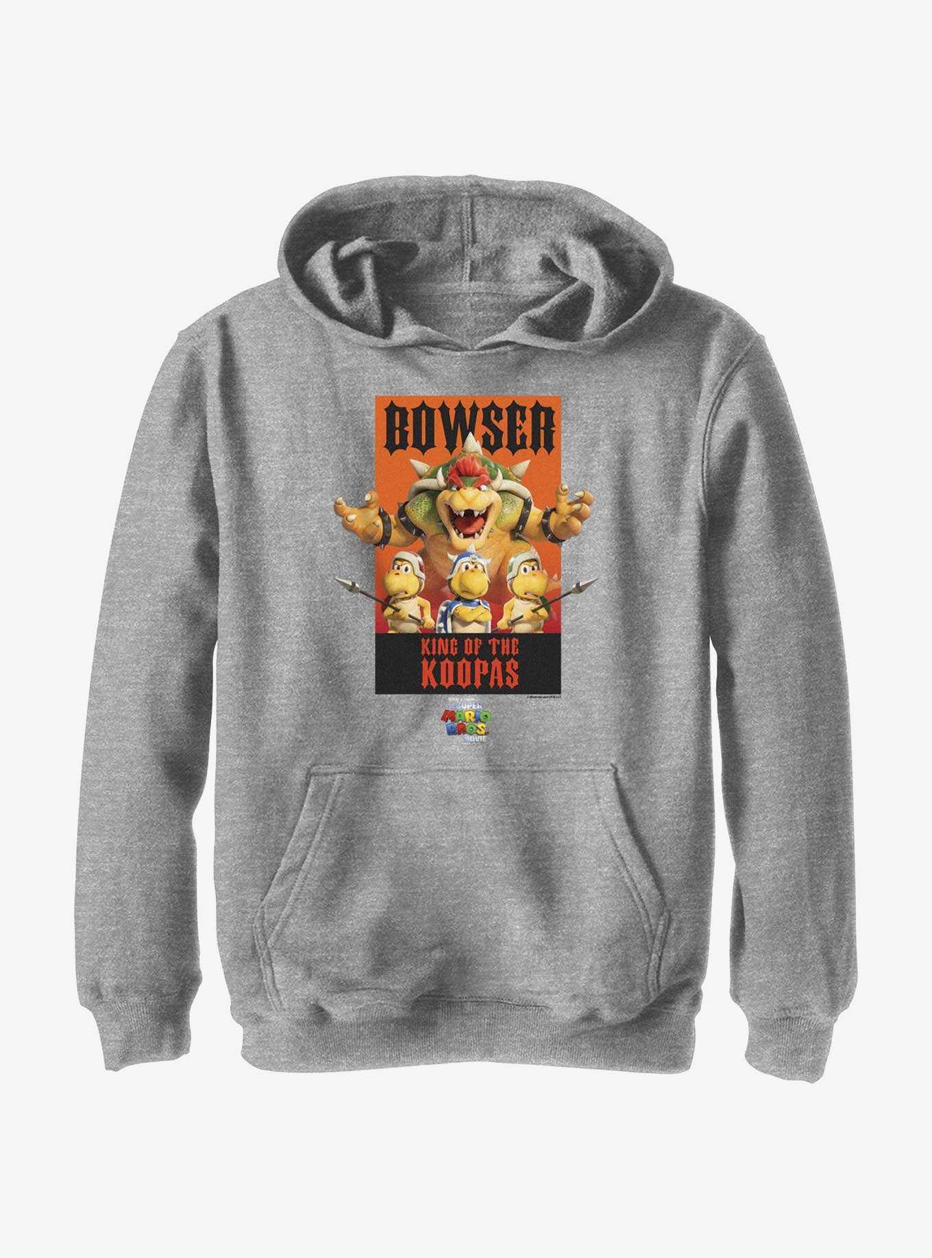 The Super Mario Bros. Movie Bowser King of the Koopas Poster Youth Hoodie, , hi-res