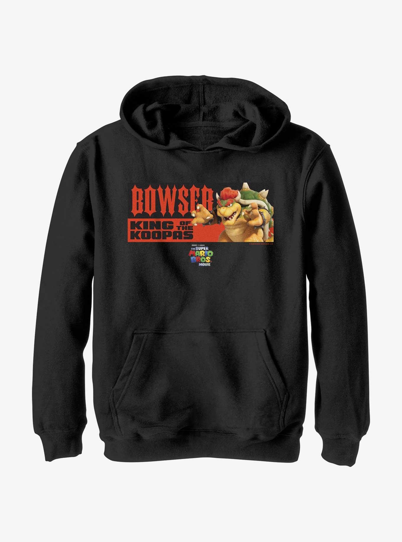 The Super Mario Bros. Movie Bowser King of Koopas Youth Hoodie, , hi-res