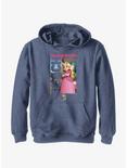 The Super Mario Bros. Movie Peach She Can Do Anything Youth Hoodie, NAVY HTR, hi-res