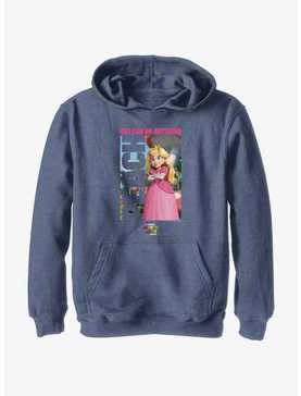 The Super Mario Bros. Movie Peach She Can Do Anything Youth Hoodie, , hi-res