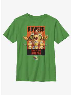 The Super Mario Bros. Movie Bowser King of the Koopas Poster Youth T-Shirt, , hi-res
