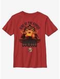 The Super Mario Bros. Movie King Bowser Statue Youth T-Shirt, RED, hi-res
