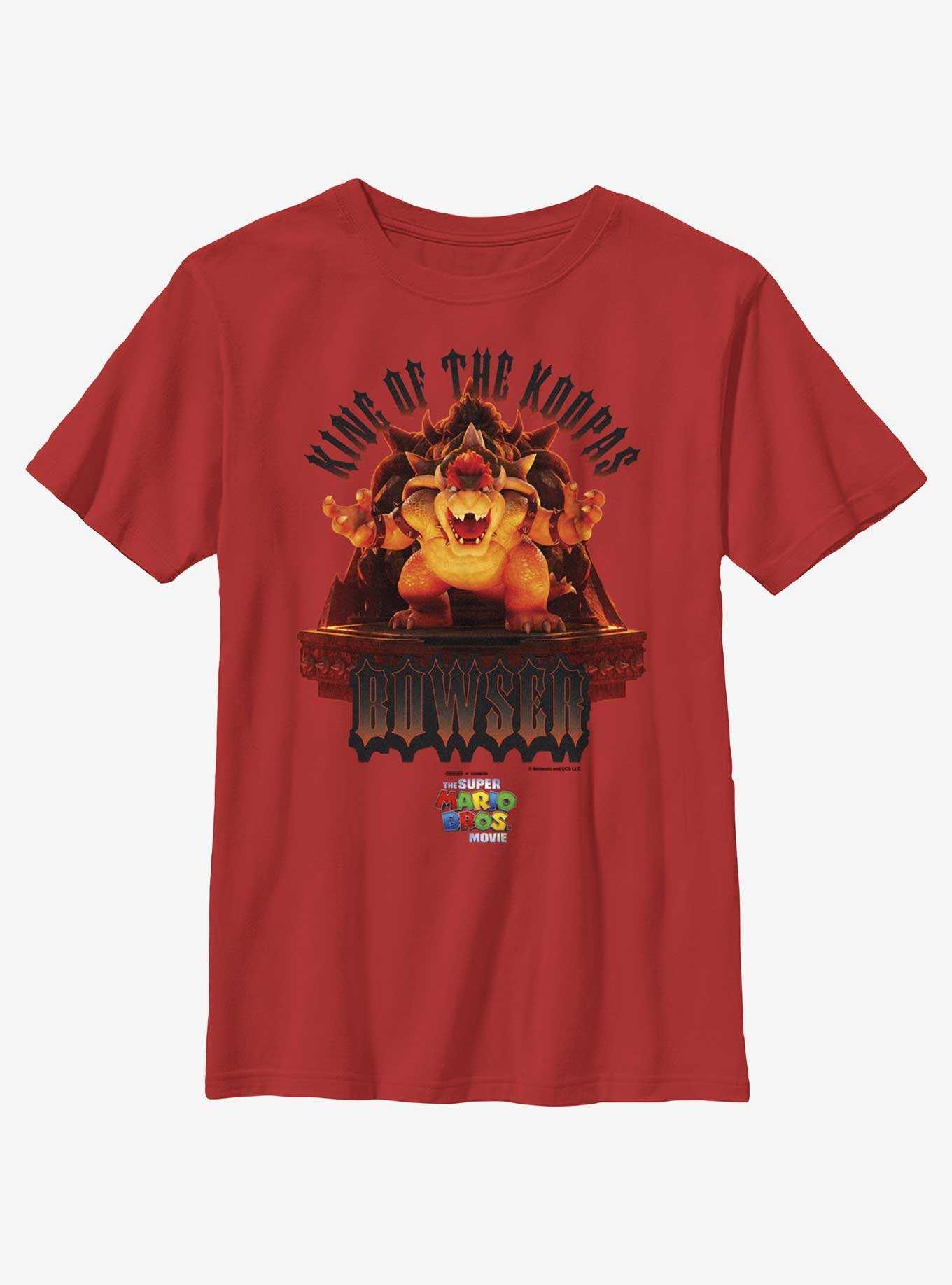 The Super Mario Bros. Movie King Bowser Statue Youth T-Shirt, , hi-res