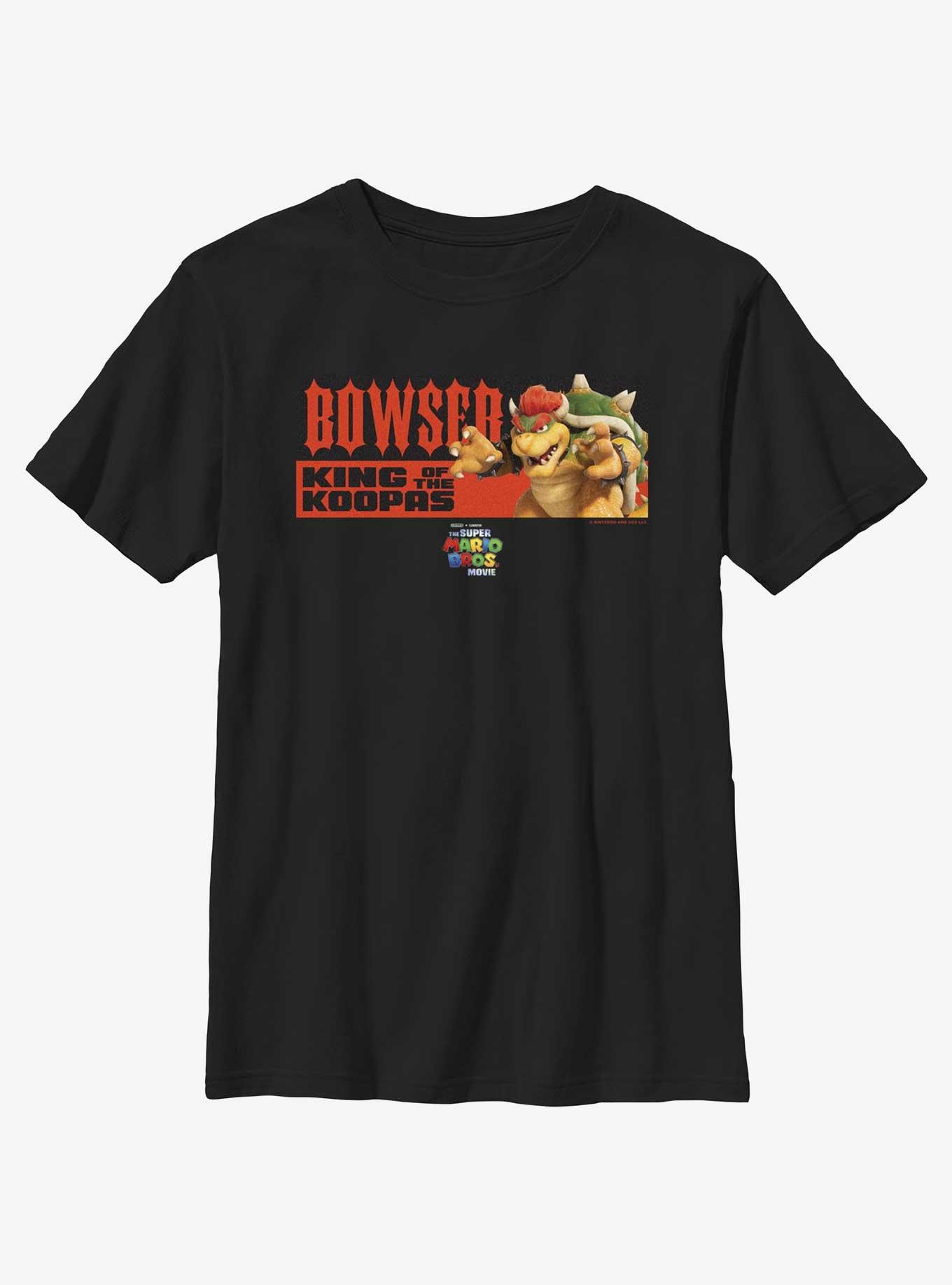 The Super Mario Bros. Movie Bowser King of Koopas Youth T-Shirt, , hi-res