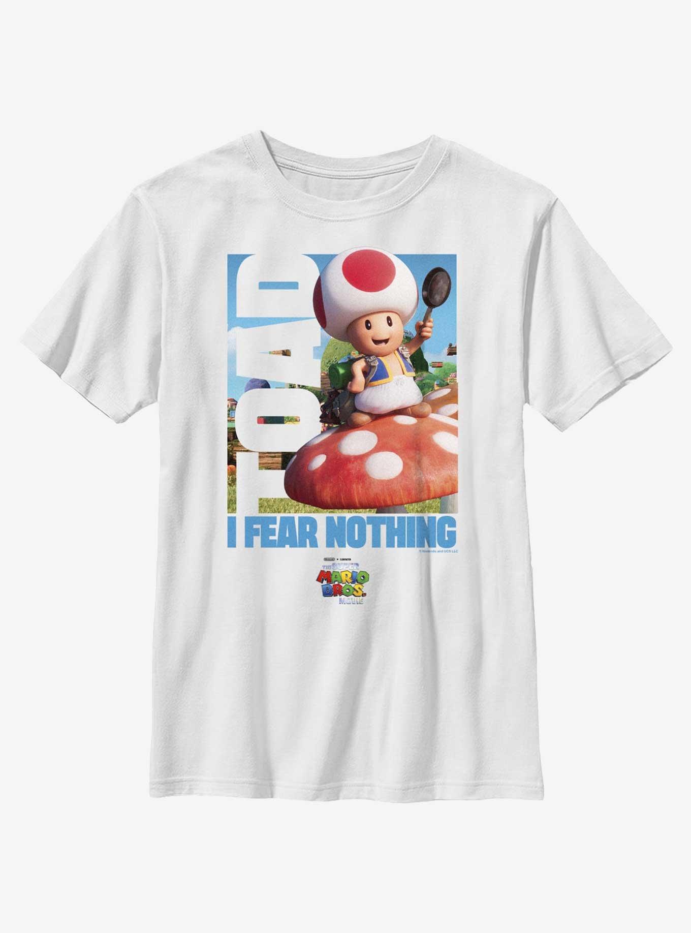 The Super Mario Bros. Movie Toad Fear Nothing Youth T-Shirt, , hi-res