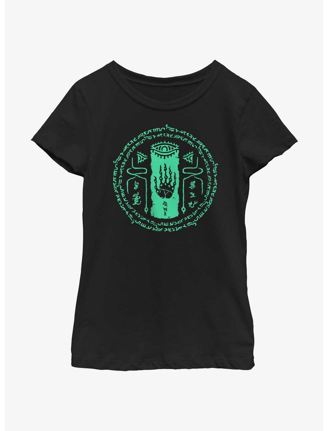 The Legend of Zelda Ancient Rune Youth Girls T-Shirt, BLACK, hi-res