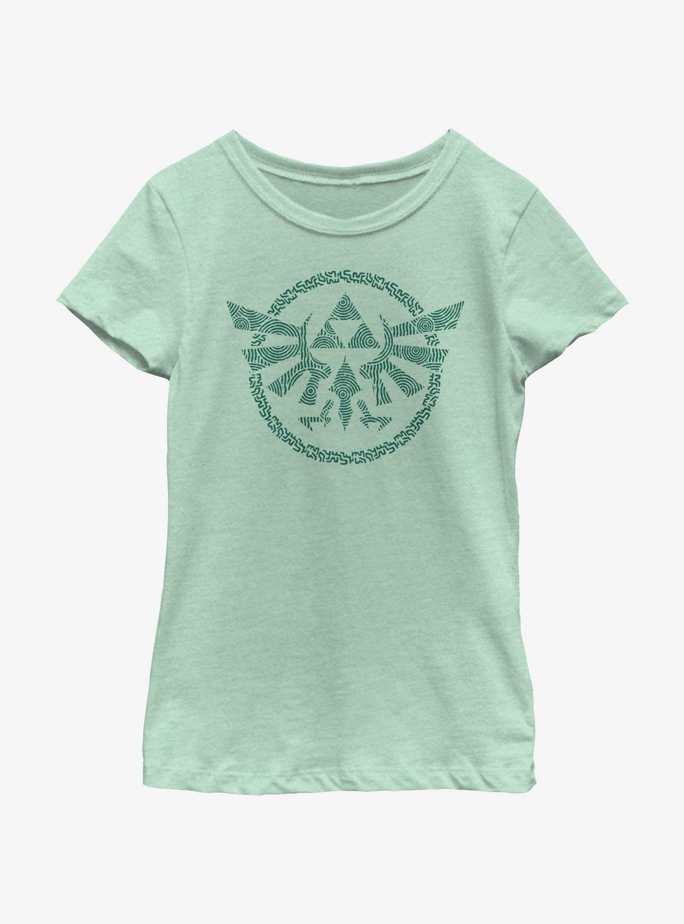 The Legend of Zelda Hyrule Crest Youth Girls T-Shirt, , hi-res