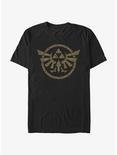 The Legend of Zelda Hyrule Crest T-Shirt, BLACK, hi-res