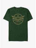 The Legend of Zelda Hyrule Crest T-Shirt, FOREST GRN, hi-res
