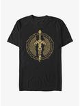The Legend of Zelda Master Sword Icon T-Shirt, BLACK, hi-res