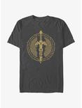 The Legend of Zelda Master Sword Icon T-Shirt, CHARCOAL, hi-res