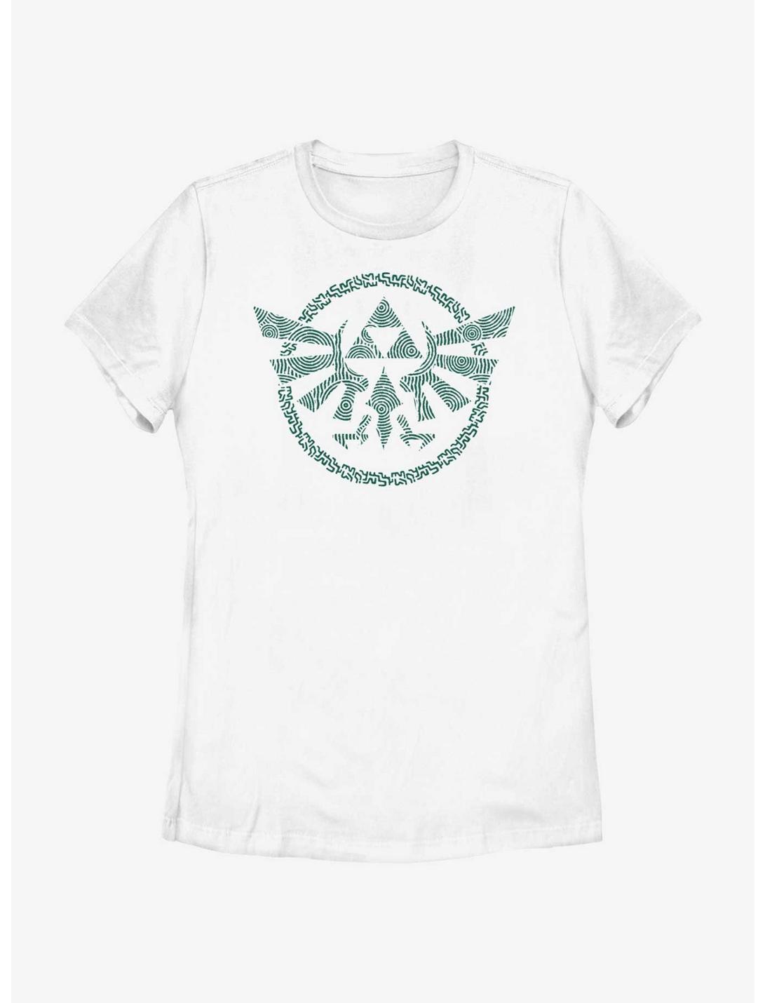 The Legend of Zelda Hyrule Crest Womens T-Shirt, WHITE, hi-res