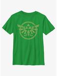 The Legend of Zelda Hyrule Crest Youth T-Shirt, KELLY, hi-res