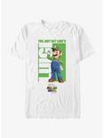 The Super Mario Bros. Movie You Just Got Luigi'd T-Shirt, WHITE, hi-res