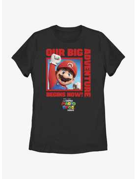 The Super Mario Bros. Movie Mario Our Big Adventure Begins Now Womens T-Shirt, , hi-res