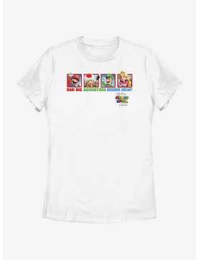 The Super Mario Bros. Movie Big Adventure Mario Toad Luigi & Princess Peach Womens T-Shirt, , hi-res