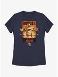The Super Mario Bros. Movie Bowser King of the Koopas Poster Womens T-Shirt, NAVY, hi-res
