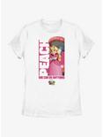 The Super Mario Bros. Movie Peach She Can Do Anything Womens T-Shirt, WHITE, hi-res