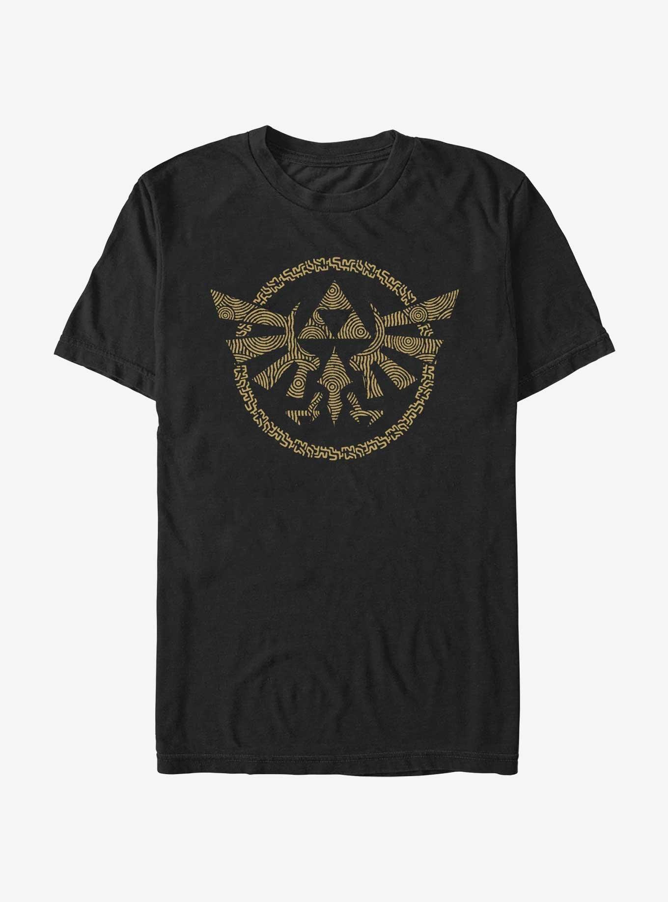 The Legend of Zelda Hyrule Crest T-Shirt, BLACK, hi-res