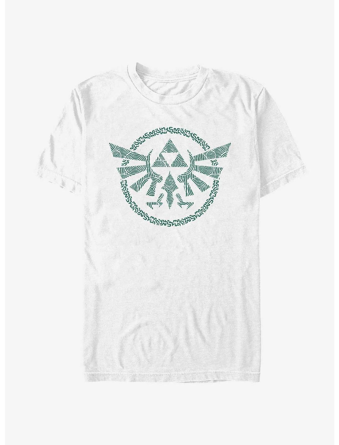 The Legend of Zelda Hyrule Crest T-Shirt, WHITE, hi-res
