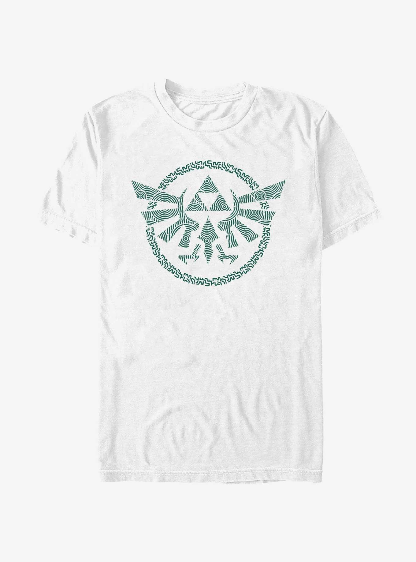 The Legend of Zelda Hyrule Crest T-Shirt, WHITE, hi-res