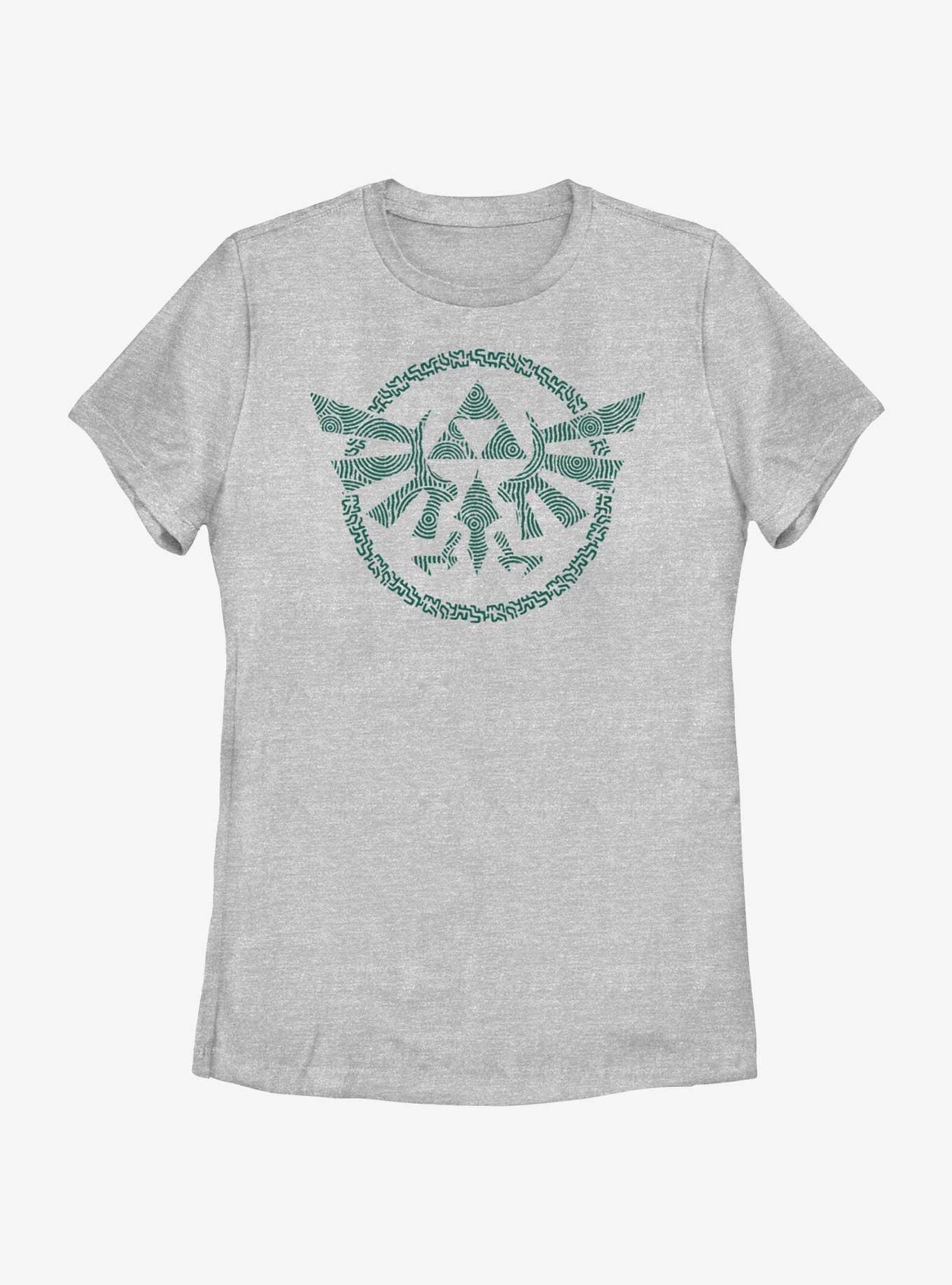 The Legend of Zelda Hyrule Crest Womens T-Shirt, ATH HTR, hi-res