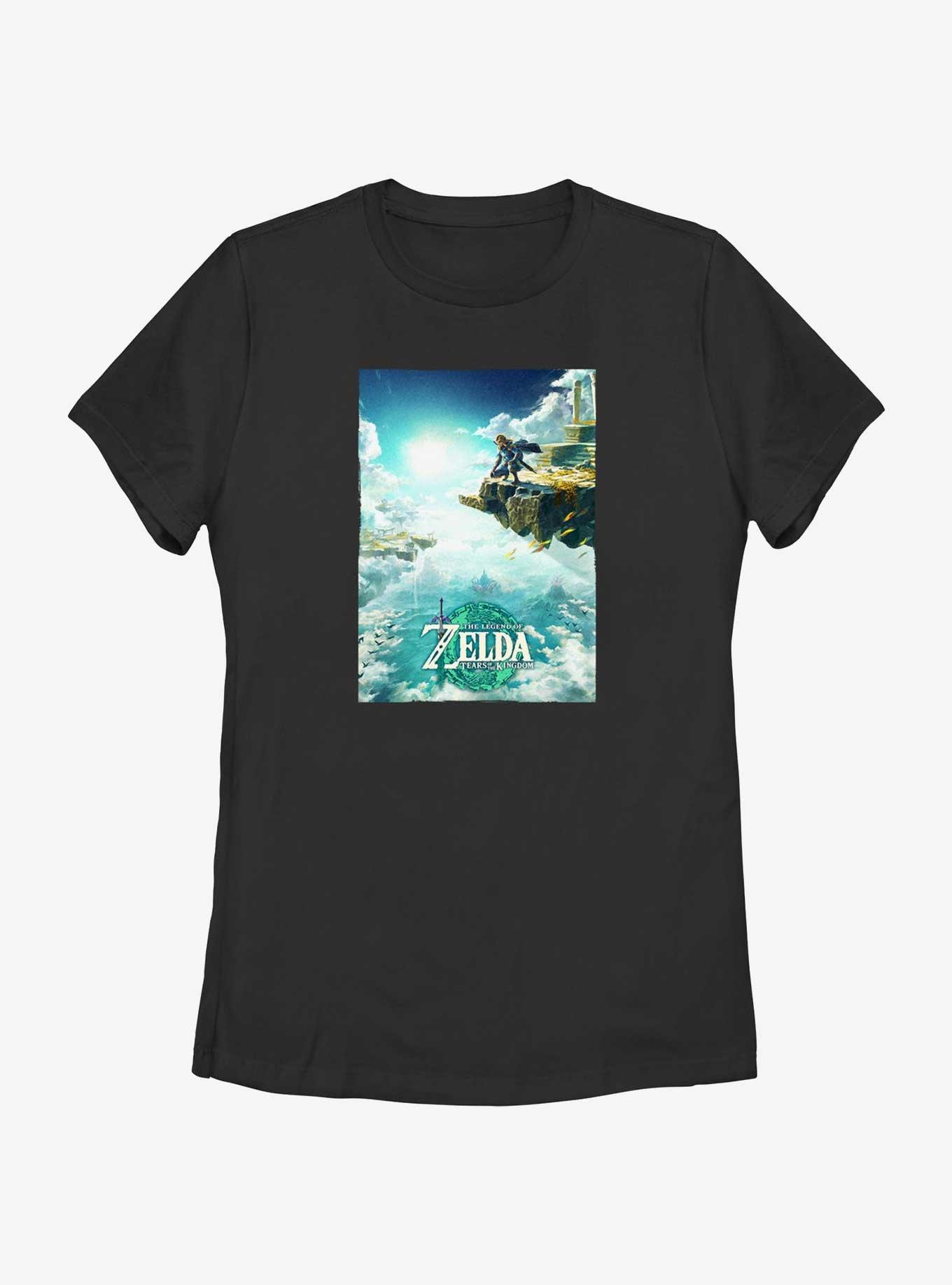 The Legend of Zelda: Tears of the Kingdom Poster Womens T-Shirt, BLACK, hi-res